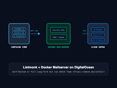 What Is Listmonk? Self-Hosting Enterprise Email Marketing & SMTP with Docker Mailserver on DigitalOcean