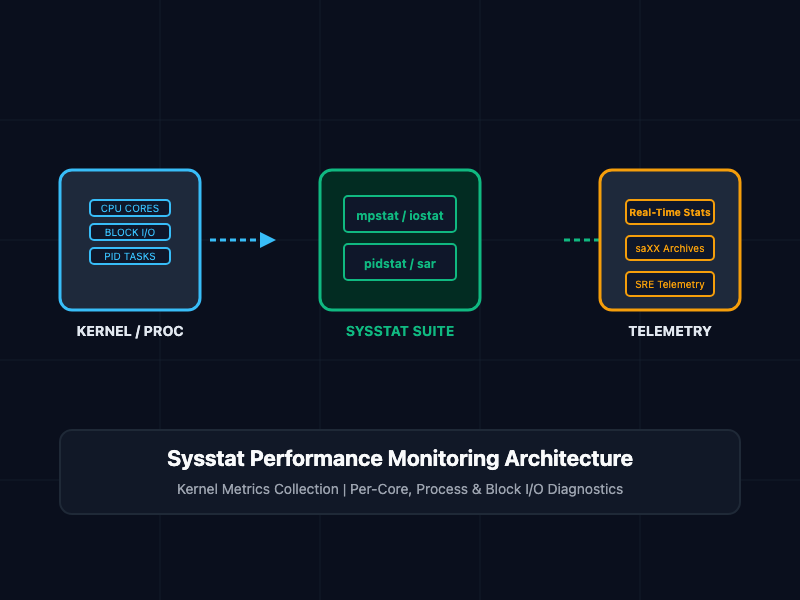 Mastering Linux Performance Monitoring with Sysstat: mpstat, pidstat, iostat, and sar