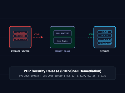 Critical PHP Security Release: Patching PHP2Shell Remote Code Execution (CVE-2026-109618 & CVE-2026-109619)